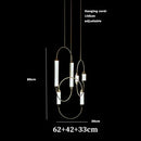 Axyaa Nordic LED Pendant Lamp, Luxury Living Room Lighting