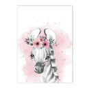 Giraffe & Lion Nursery Wall Art Prints by Axyaa