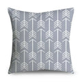 Axyaa Gray Lumbar Pillows - 45X45CM Damask Geometry Floral Stripes Plaids Print