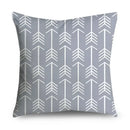 Axyaa Gray Lumbar Pillows - 45X45CM Damask Geometry Floral Stripes Plaids Print