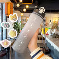 Axyaa 1L Sport Water Bottle with Straw - Portable Gym Fitness Hydration Jug