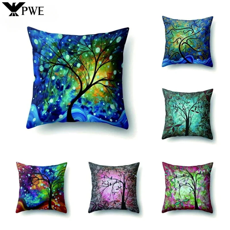 Axyaa Retro Floral Pillow Case 45x45cm