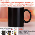 Axyaa Magic Photo Mug Customized with Your Image and Text - Ceramic Tea Cup