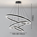 Axyaa Modern Stair Chandelier Pendant Lights - LED Ceiling Lamp for Living Room