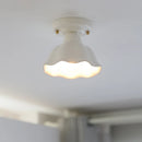 Axyaa Ceramic Copper LED Ceiling Light Modern Lamp for Home Decor
