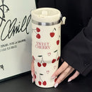 Axyaa 30oz Stainless Steel Insulated Tumbler with Handle and Straw