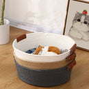 Axyaa HeMu Pet Litter Mat: Cotton Woven, Four Seasons Use, Removable & Washable.