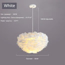 Axyaa Feather Pendant Lamp: Nordic Modern, Romantic, and Creative Bedroom Lighting