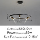 Axyaa LED Chandelier Aluminium Pendant Lamp Modern Lighting for Home Décor