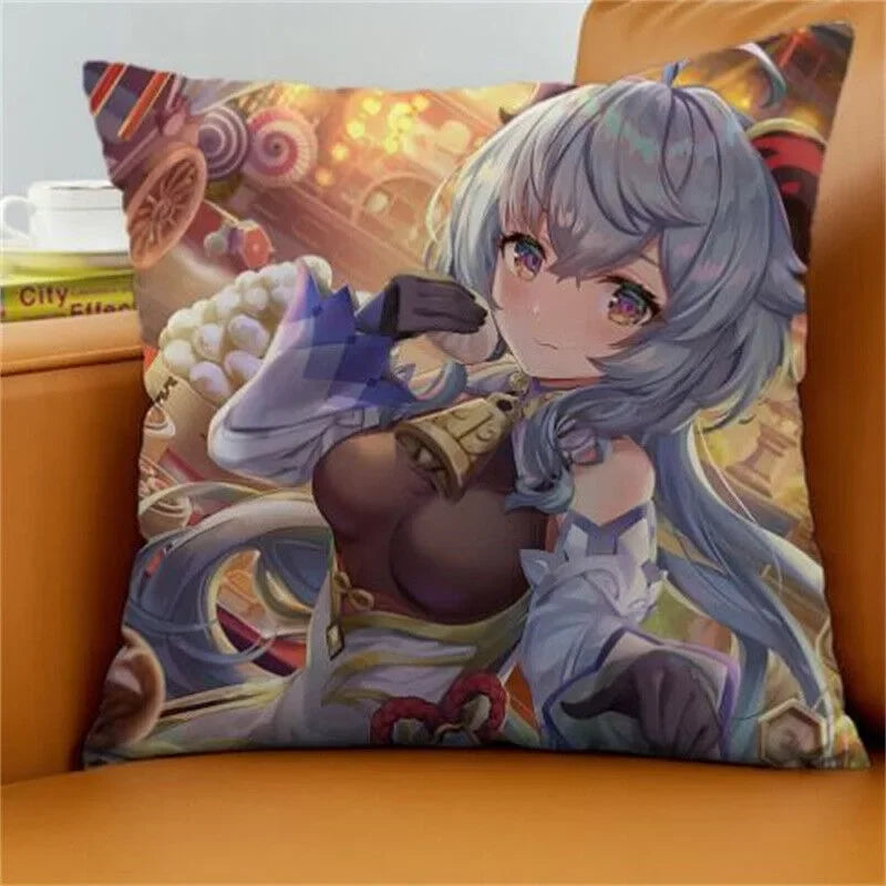 Axyaa Gan Rain Anime Cushion Cover for Stylish Home Decor
