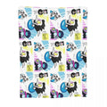 Axyaa Spamton Deltarune Blanket: Flannel Throw for Car, Sofa, Bedspread.