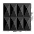 Axyaa 3D PVC Wall Panels for Indoor & Outdoor Decor, Pack of 12, Black & White