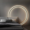 Axyaa Nordic Round Ring LED Wall Lamp - Dual-Mount Sconce
