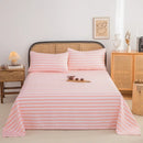 Axyaa Coarse Cloth Bed Sheet Queen Size Soft 100% Cotton Durable Breathable Naked Sleep