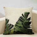 Exotic Tropical Leaf Pattern Pillow Covers by Axyaa - Perfect for Sofa, Bedroom, and Car