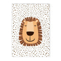 Boho Lion Tiger Rainbow Wall Art Print Canvas Picture for Axyaa Nursery Decor