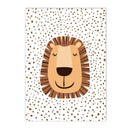 Boho Lion Tiger Rainbow Wall Art Print Canvas Picture for Axyaa Nursery Decor