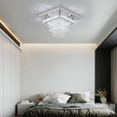 Axyaa Crystal Ceiling Light: Modern LED Stainless Steel Pendant Luxury Ceiling Lamp