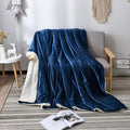 Axyaa Nordic Light Luxury Lamb Wool Flannel Double Layer Thick Quilt Blanket