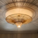 Axyaa Rattan Weave LED Chandelier: Creative Lighting for Home, Restaurant, and Bar