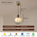 Axyaa Serical Design E27 LED Wood Chandelier for Bedroom, Dining Room, Bar