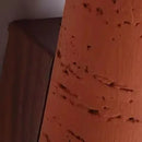 Axyaa Coral Red Cylindrical Stone Home Decor Lamp for Bedside, Wall Light, Corridor, Staircase