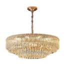 Axyaa Light Luxury Crystal Chandelier: French Modern, Simple Atmosphere for Living Room, Dining Room & Bedroom