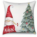 Axyaa Christmas Gnome Holly Jolly Pillow Cover for Sofa, Bedroom, Car