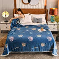 Axyaa Rosebud Floral Throw Blanket for Girls Women, Cozy Soft Flower Print Couch Decor