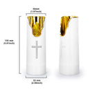 Axyaa Flameless Music Speaker Candle Lamp: Swinging Flame, LED Electric, Church & Cemetery