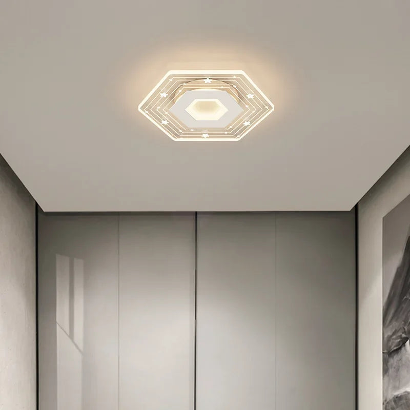 Axya Modern LED Ceiling Light Indoor Acrylic Chandelier for Bedroom Hallway Balcony