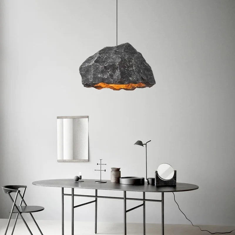 Axyaa Nordic Rock Shape LED Pendant Chandelier for Living Room Lighting