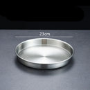 Axyaa Stainless Steel Shallow Tray: Multi-Function Kitchen Storage Tray