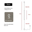 Axyaa Black Acrylic LED Floor Lamp for Stylish Home Decor