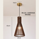 Axyaa Walnut Wood Chandelier Pendant Light for Bedroom & Dining Room