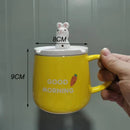 Axyaa Cartoon Ceramics Mug: Cute Coffee Milk Tea Cup Drinkware Gift