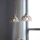 Axyaa Glass LED Pendant Lights Copper Modern Hanging Lamp