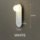 Axyaa Nordic Marble LED Wall Lamp for Home, Hotel, and Bedside Lighting