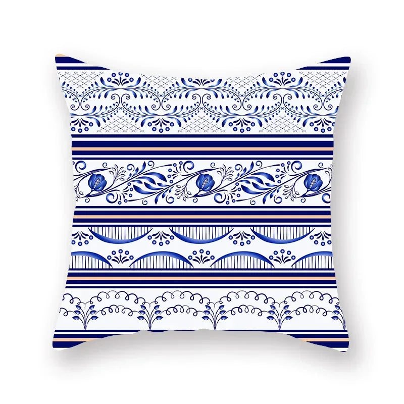 Geometric Mandala Flower Print Pillowcase for Home Decor by Axyaa