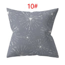 Axyaa 18" Sliver Grey Geometry Striped Pillowcase Home Decor Pillow Cover
