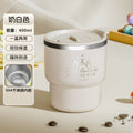 Axyaa 304 Stainless Steel Coffee Cup with Lid, Double-Layer Anti-Scalding Travel Mug
