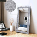 Axyaa Sparkly Crystal Wall Mounted Dressing Mirror for Home/Hotel