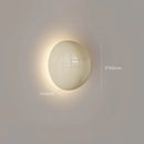 Axyaa Cream Semi-Circular LED Wall Lamp Iron Art Retro Red White Bedroom Sconce