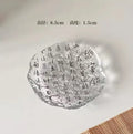 Axyaa Glass Small Plate for Snacks, Desserts, Tea - Chinese Style, High-End Quality