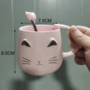 Axyaa Cartoon Ceramics Mug: Cute Coffee Milk Tea Cup Drinkware Gift