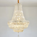 Axyaa European-Style Crystal Chandelier for Luxury Living Room, Villa & Staircase