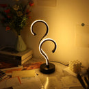 Axyaa Double Question Mark Desk Lamp: USB, Three Color Dimming, Eye Protection Nightlight