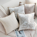 Axyaa Soft Fringed Chenille Pillow Cover with Tree Animals Print