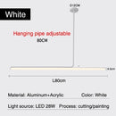 Axyaa Dimmable LED Pendant Lights Chandelier Creative Modern Minimalism Kitchen Bar Decor