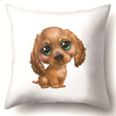 Axyaa Dog Puppy Print Pillow Cover Cushion - 45X45CM Home Decor